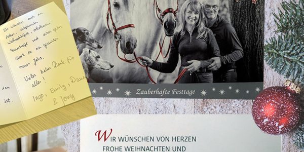 Danke für so viel Wertschätzung und herzliche Weihnachtsgrüße